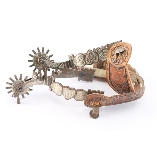 D. Bogt Silver Overlaid Spurs.