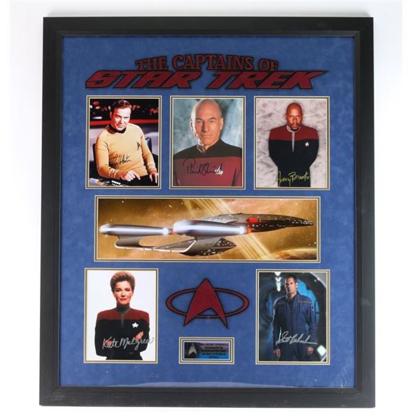 "The Captains of Star Trek" Ensemble Autographs.