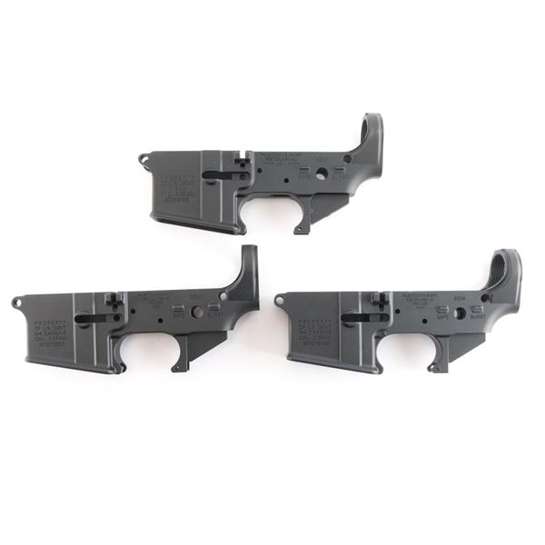 Lot of 3 PSA AR-15 Stripped Lower Receivers