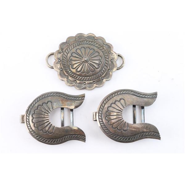 Collection of 3 Native Belt Buckles.