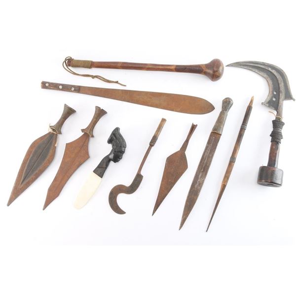 Lifetime Collection of African Weaponry.