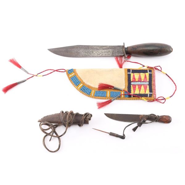 Lot of Two Indian Hunting Knives.