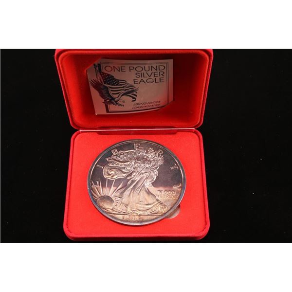 1 Pound U.S. Silver Walking Liberty Proof.