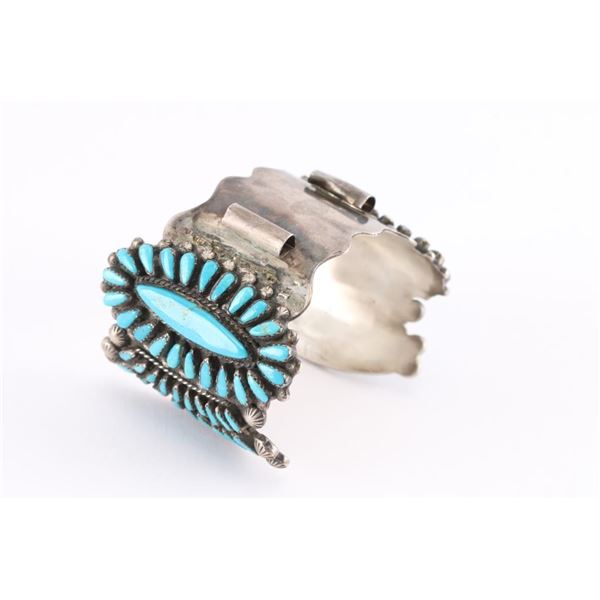 Large Navajo Watchband Cuff.