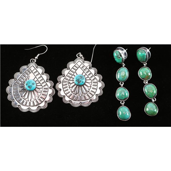 Lot of 2 Pair of Navajo Earrings.