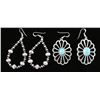 Image 1 : Lot of 2 Pair of Navajo Earrings