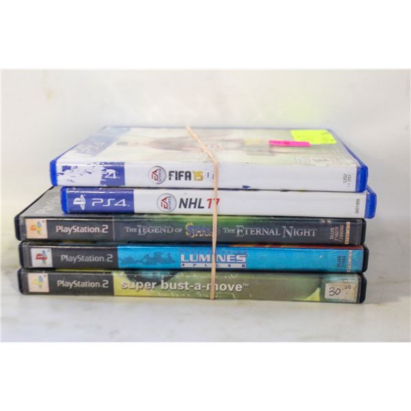 BOX OF PS2/PS4 GAMES UNCHECKED MAY HAVE SCRATCHES