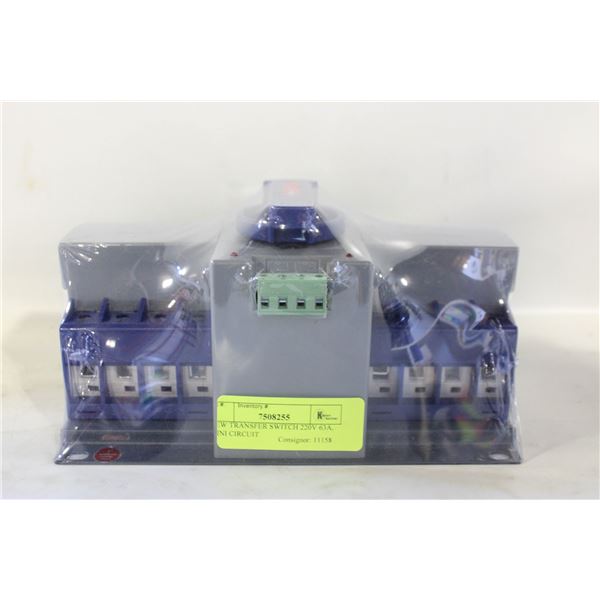 NEW TRANSFER SWITCH 220V 63A, MINI CIRCUIT