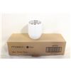 Image 1 : NEW 4PK MAARS WHITE BEV STEEL 12 OZ MUGS