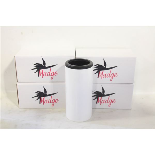 (5) NEW MADGE SKINNY CAN COOLERS