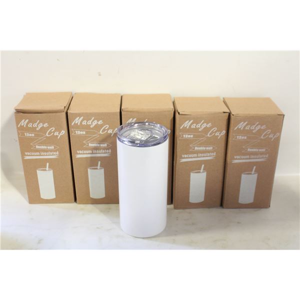 (6) NEW MADGE 12 OZ CUP DOUBLE WALL