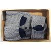 Image 1 : NEW HAND-MADE KNITTED BLUE BABY 1-PIECE OUTFIT