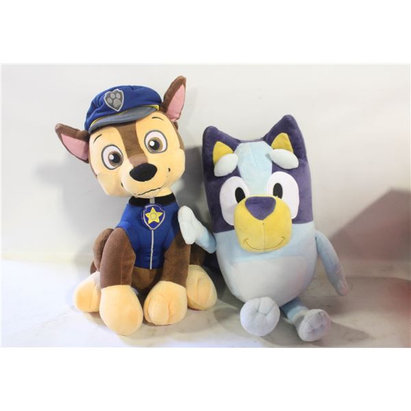 PAW PATROL CHASE PUP & BLUEY HEELER PUPPY PLUSH