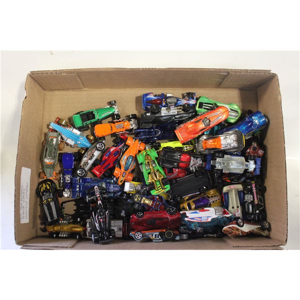 42 HOTWHEELS DIECAST METAL RACE CARS, TOYS