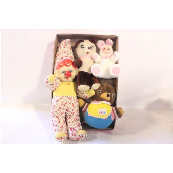 1950S RUBBER FACE CLOWN, 1970S FISHER PRICE