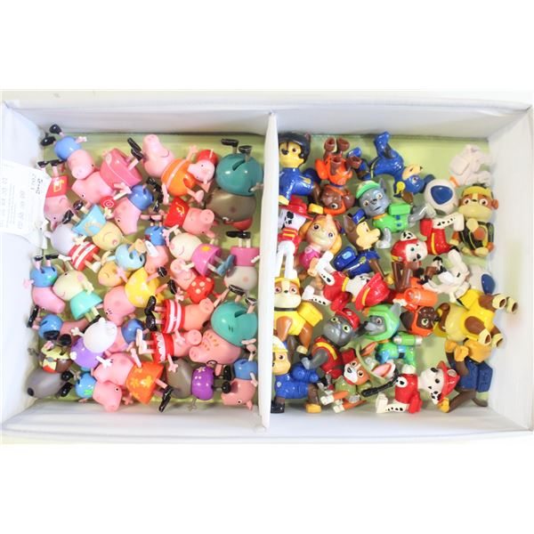 50 PAW PATROLS & PEPPA PIGS LOT