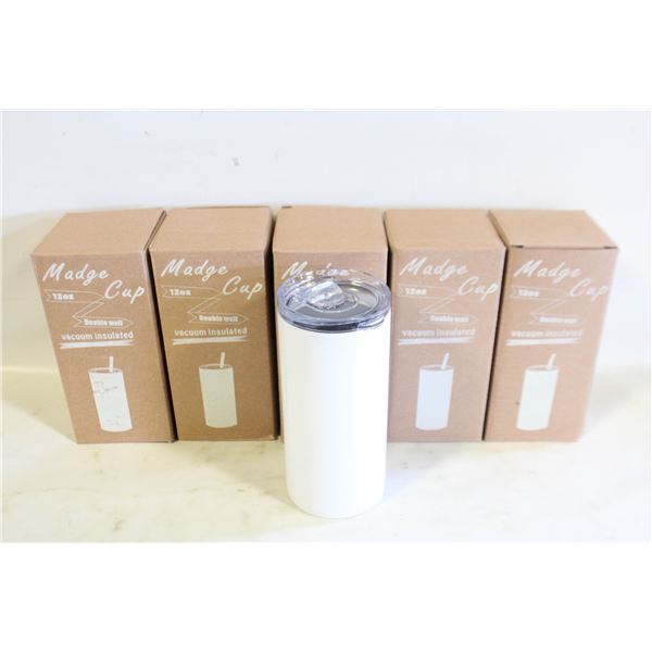 (6) NEW MADGE 12 OZ CUP DOUBLE WALL