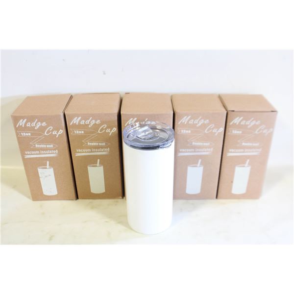 (6) NEW MADGE 12 OZ CUP DOUBLE WALL