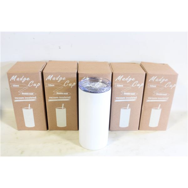 (6) NEW MADGE 12 OZ CUP DOUBLE WALL