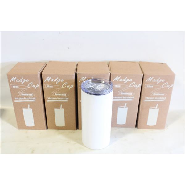 (6) NEW MADGE 12 OZ CUP DOUBLE WALL