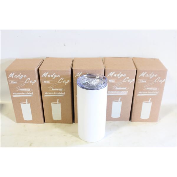 (6) NEW MADGE 12 OZ CUP DOUBLE WALL