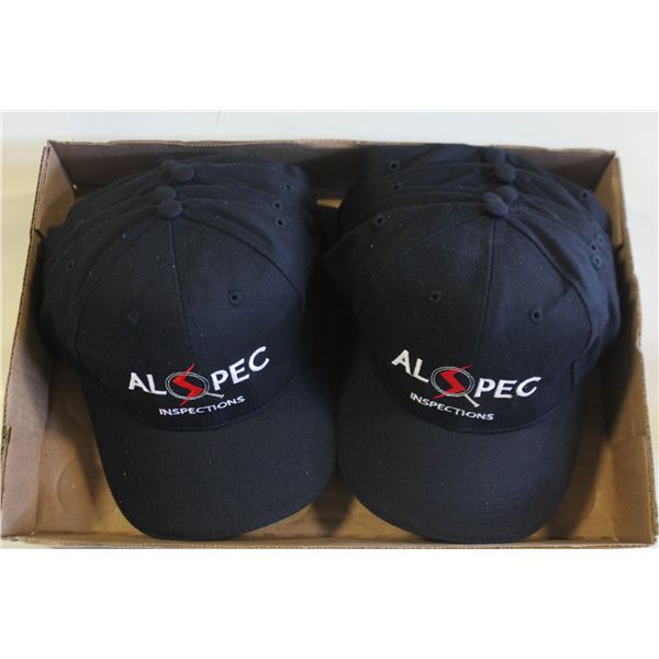 10 NEW BLACK BASEBALL CAPS