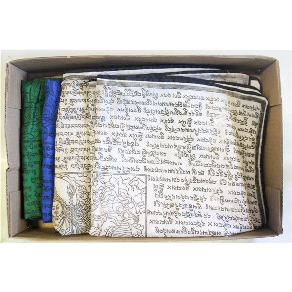 BATIK BUDDHIST PILLOW COVERS SET OF 4