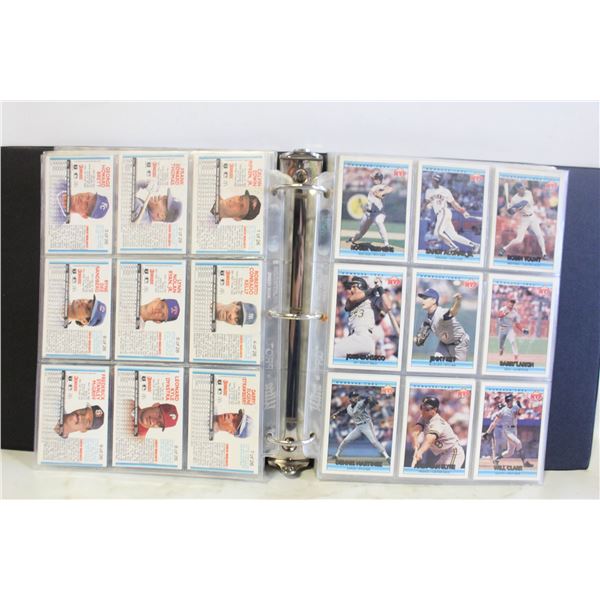 BINDER ALL MVP BASEBALL DONRUSS APPROX 260 CARDS
