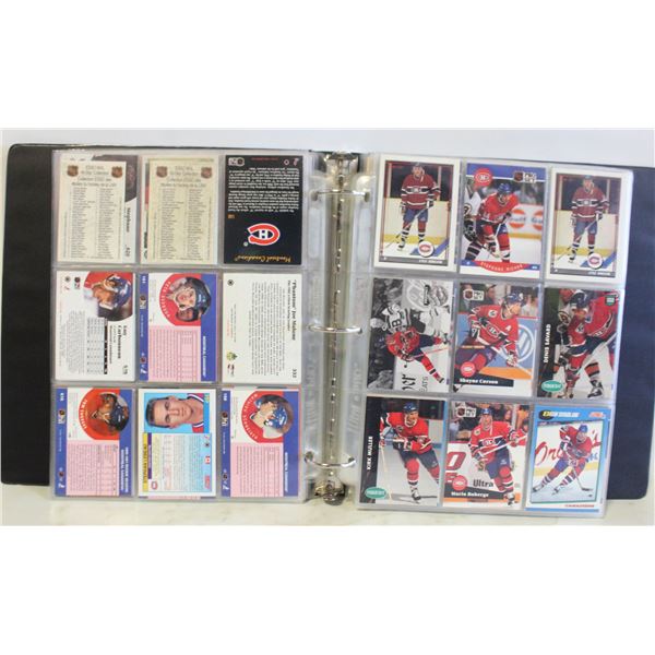 BINDER ALL HOCKEY APPROX 423 CARDS