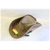 Image 1 : COWBOY HAT - WESTERN SUEDE TAN COWBOY HAT
