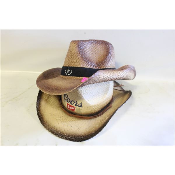 COWBOY HATS - LONE RIVER & COORS COWBOY HATS