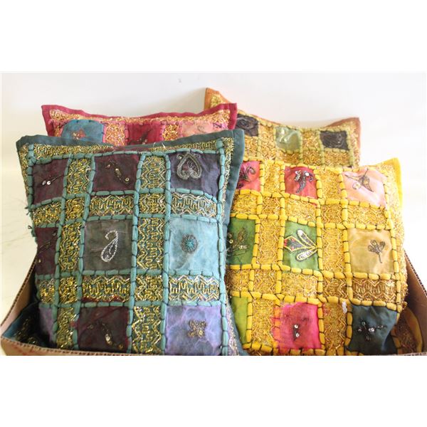 VINTAGE EMBROIDERED DECORATIVE PILLOWS