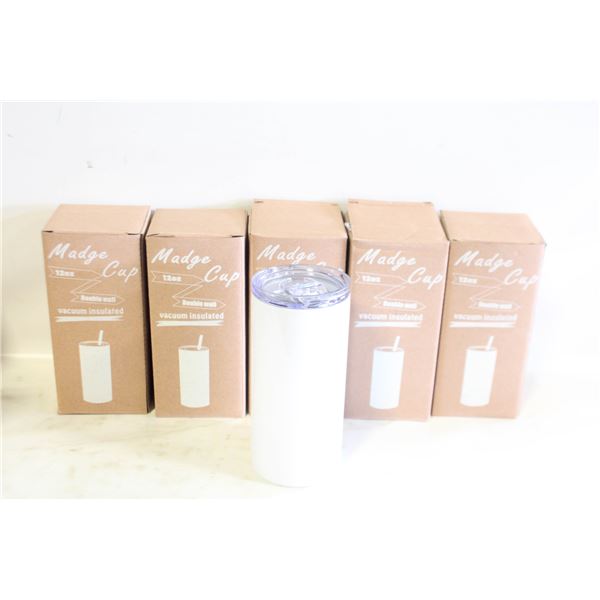 (6) NEW MADGE 12 OZ CUP DOUBLE WALL