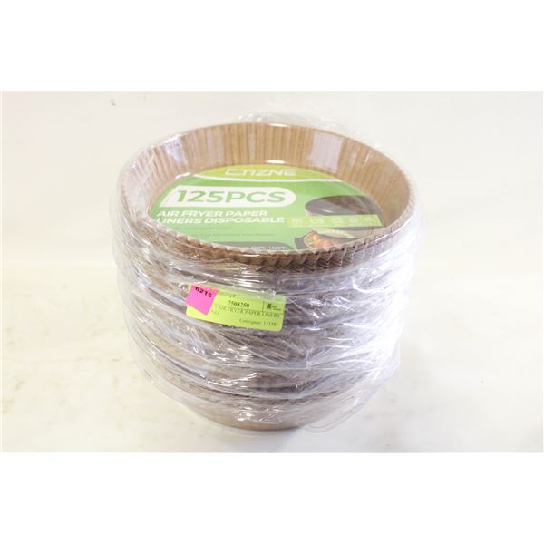 LOT OF 5 AIR FRYER PAPER LINERS 8" ROUND