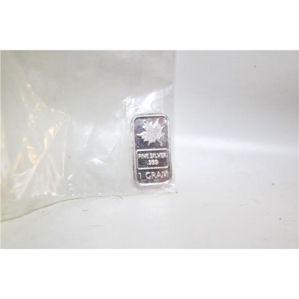 1 GRAM VALCAMBI SILVER BAR
