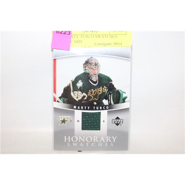 2006 MARTY TURCO SWATCHES FABRIC CARD