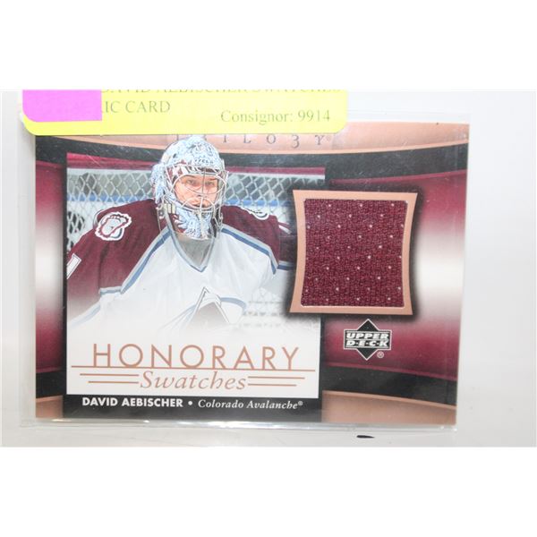 2005 DAVID AEBISCHER SWATCHES FABRIC CARD