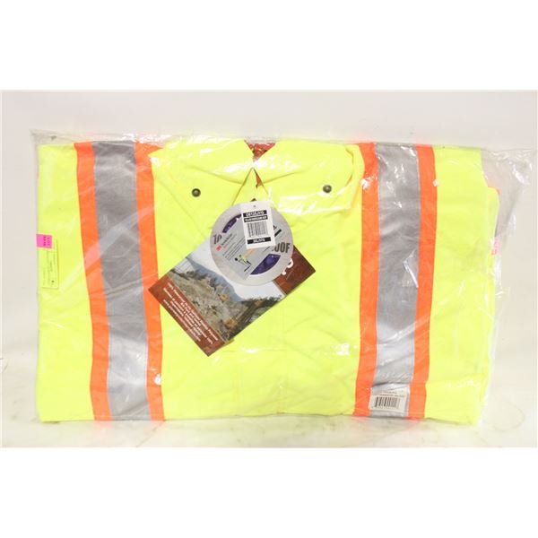 NEW BIB PANTS + JACKET LARGE HI-VIZ
