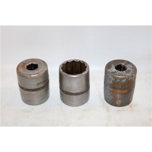BRITOOL 1924 HEX DRIVE 1/2" 12 POINT SOCKETS