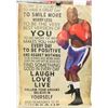 Image 1 : BOXING POSTER VISUALIZING TYSON ON A FABRIC