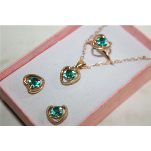 NEW NECKLACE AND RING WITH EARRINGS