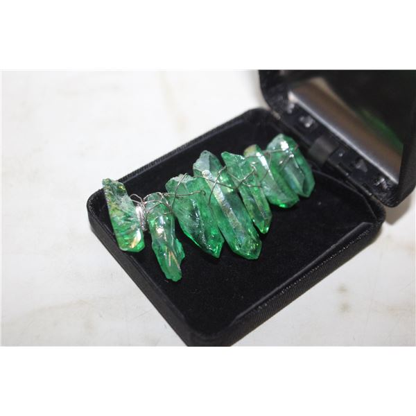 SPECIMEN CRYSTAL IRRIDESCENT HAIR BARRETTE