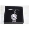 Image 1 : ESTATE SKULL RING & NECKLACE IN BOX