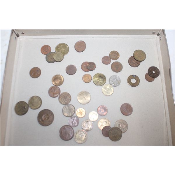 45 ASSORTED BROWN COLOURED COINS