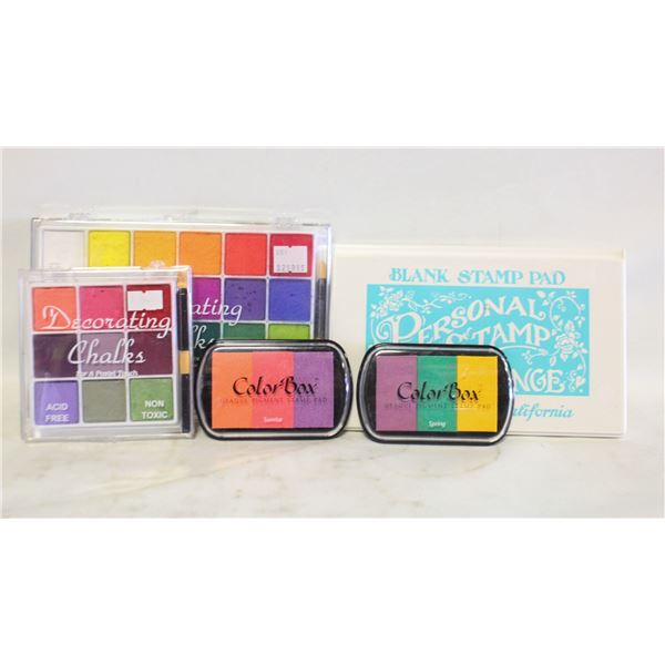 DECORATIVE CHALKS & STAMP PADS