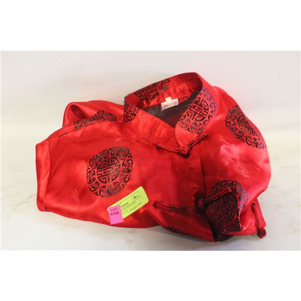 SILK XXXL ASIAN SILK COAT VINTAGE-ESTATE