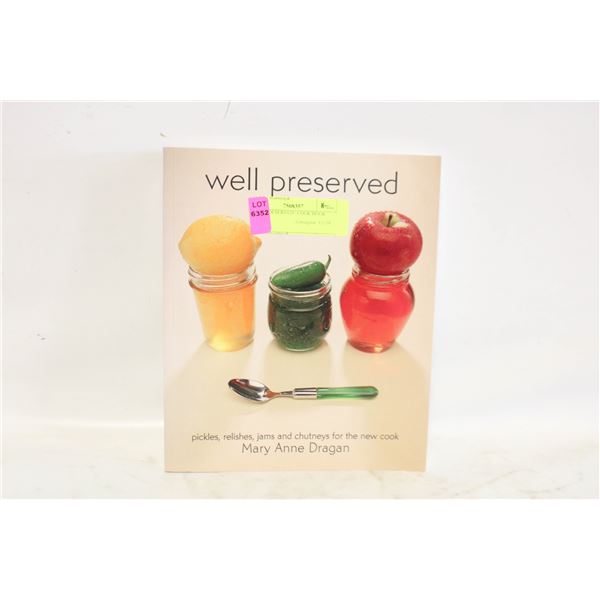 "WELL DESERVED" COOK BOOK