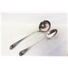 Image 1 : ANTIQUE SILVER PLATE LARGE LADLE & SPOON