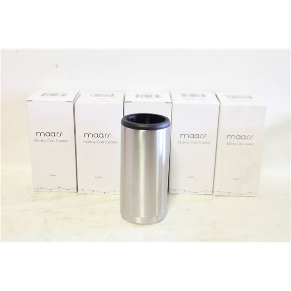 (6) NEW MAARS SKINNY CAN COOLERS *COLOURS