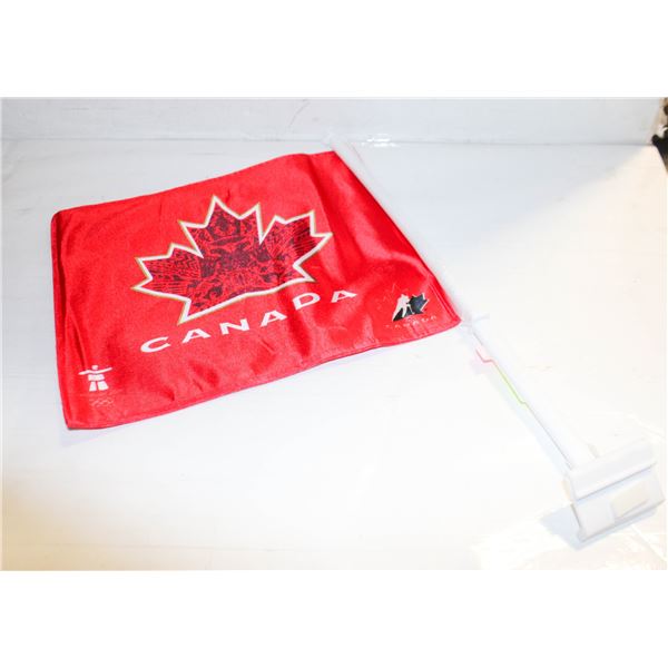NEW CROSBY CAR FLAG OLYMPICS AUTO PRINTED SIGNED